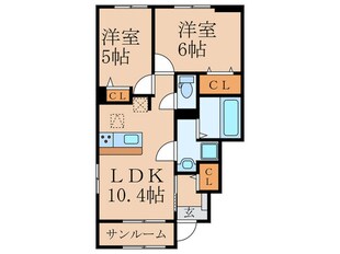 ポルタフォルトゥーナ　Ａの物件間取画像